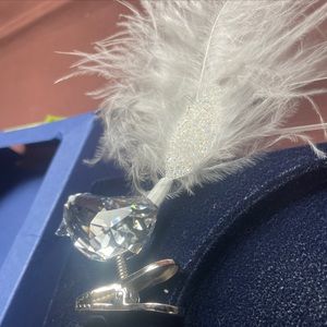 Swarovski bird clip ornament